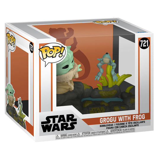 Star Wars - POP! Grogu with Frog *Pré-Venda*