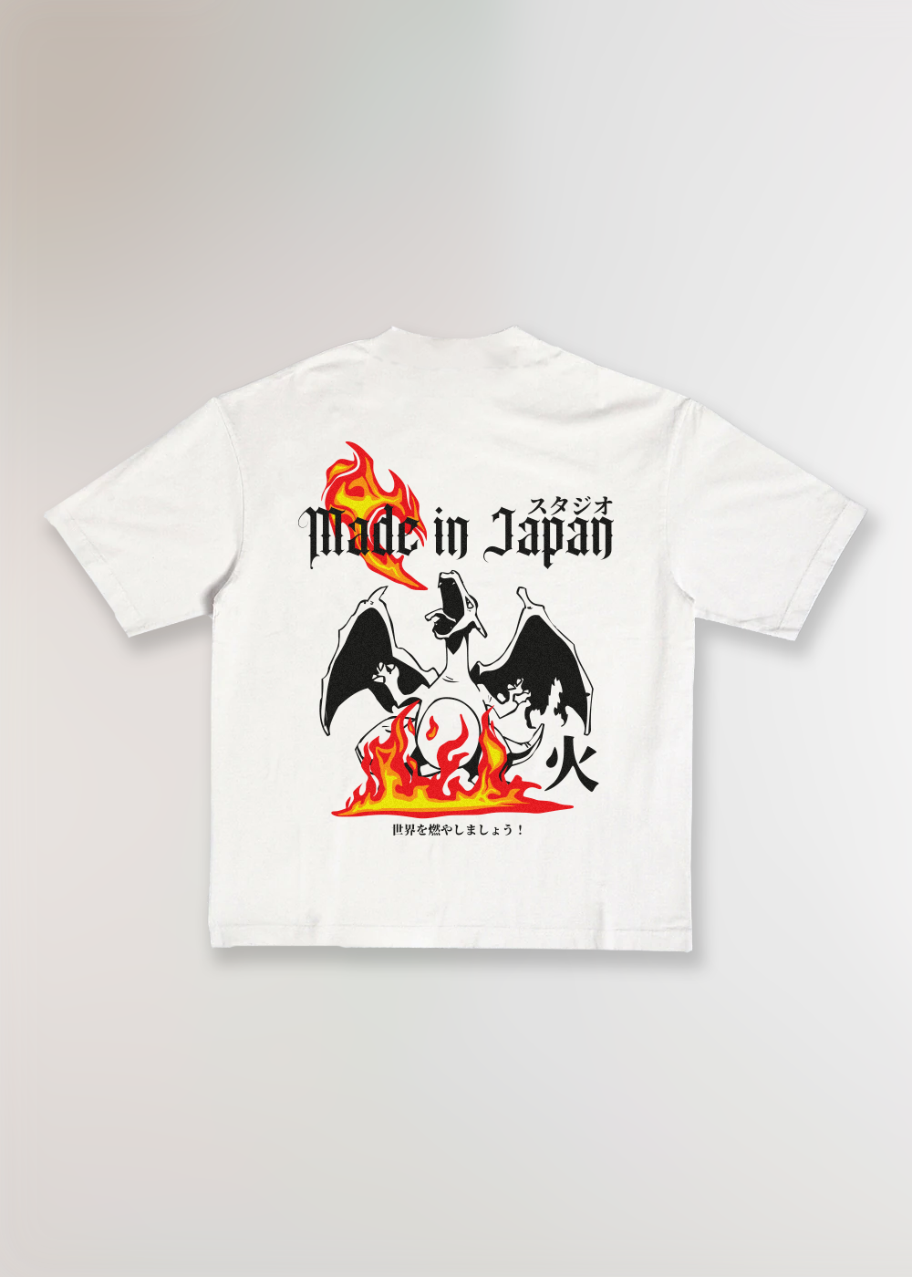MADE IN JAPAN - BURN® WHITE T-SHIRT